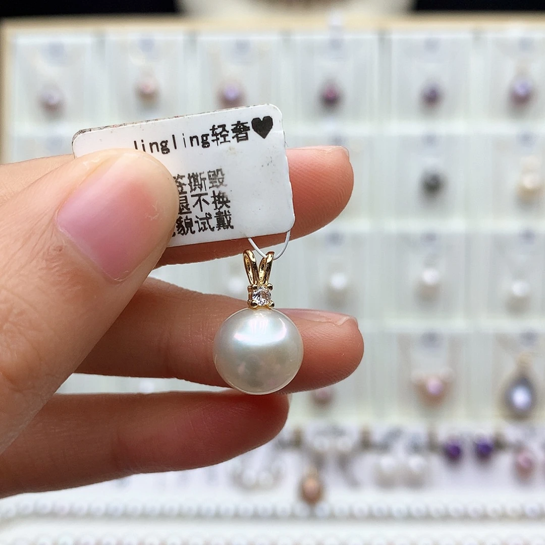 颈饰合金淡水珍珠