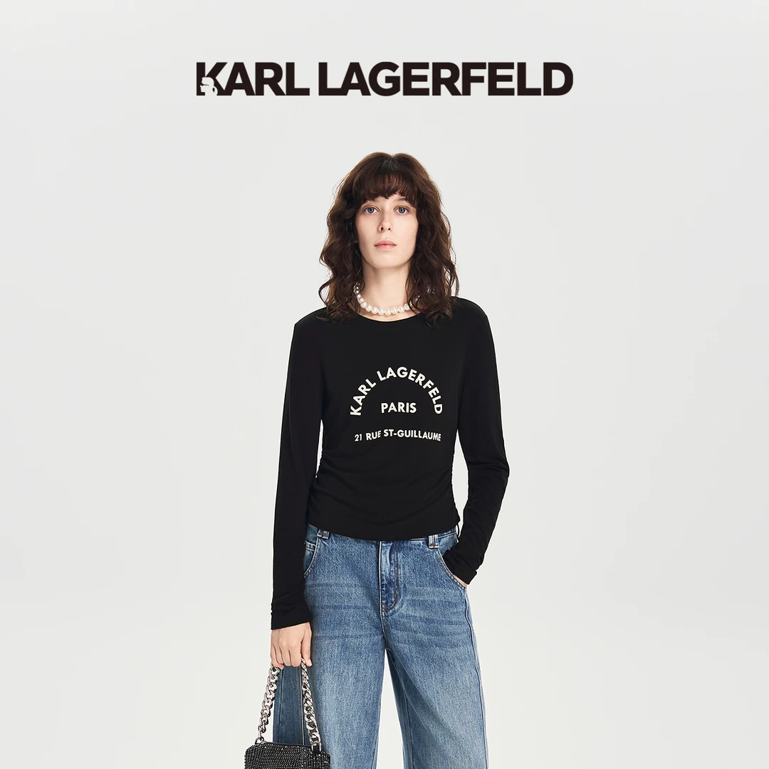 Z073【赵老板专属】KARLLAGERFELD秋季新款T恤M26E1702