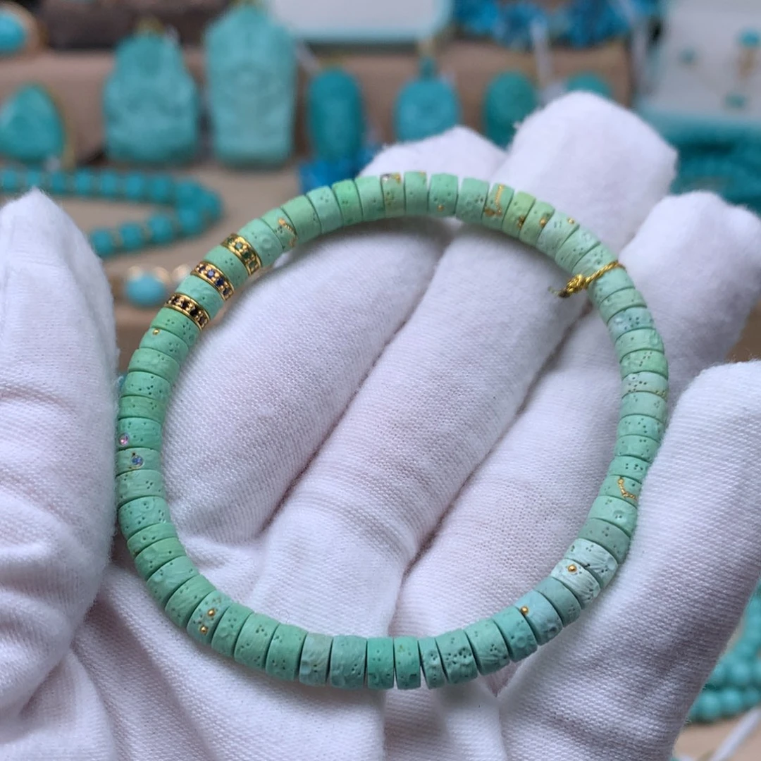 绿松石精品配饰未镶嵌
