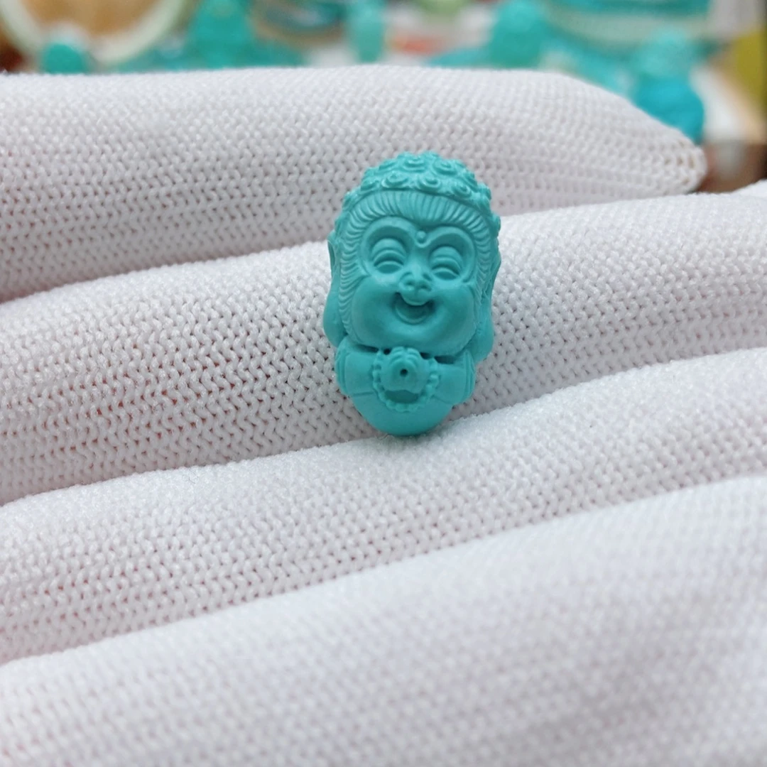 绿松石未镶嵌悟空宝宝佛