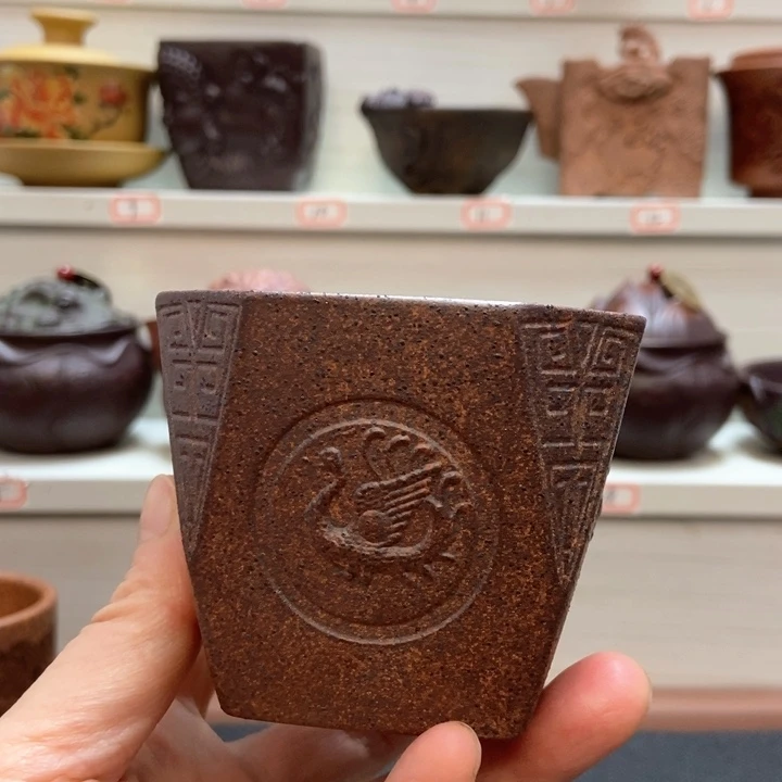 宜兴原矿紫砂杯手工杯