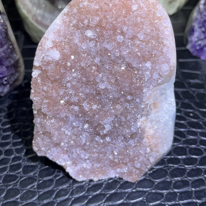 未镶嵌发饰水晶粉软