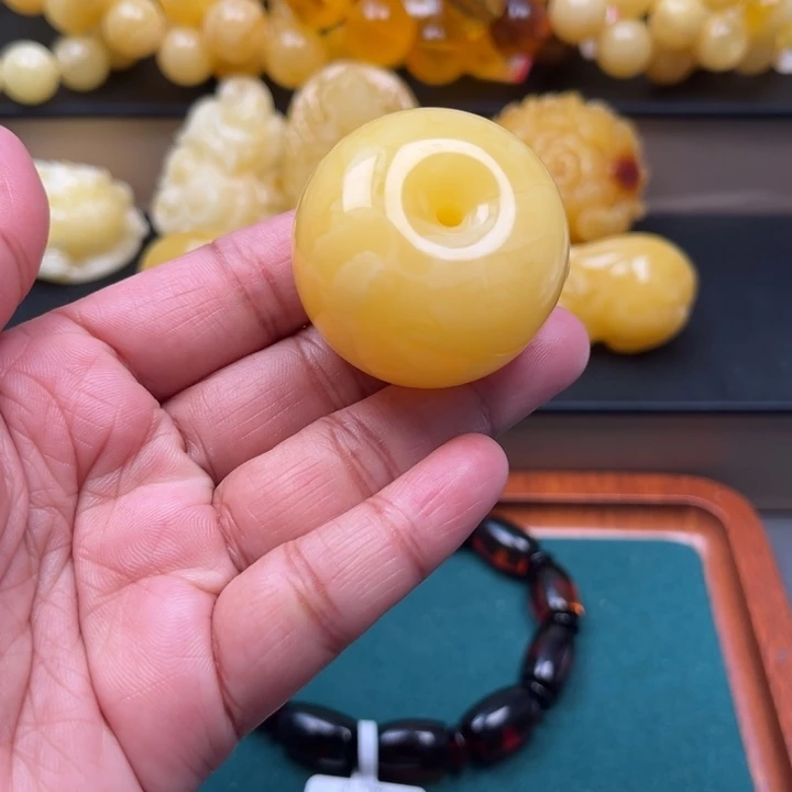 琥珀未镶嵌珠宝奇石M127号妖花墩子