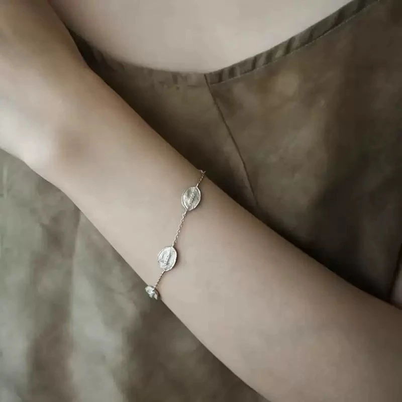 手链 【新品上新】复古银色小众手链轻奢饰品8312