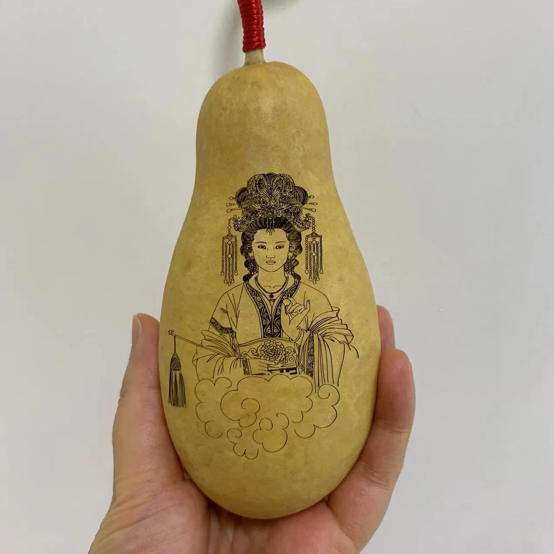 天然葫芦 雕刻绘画 创意家居装饰好物（葫芦大小不一随机发）