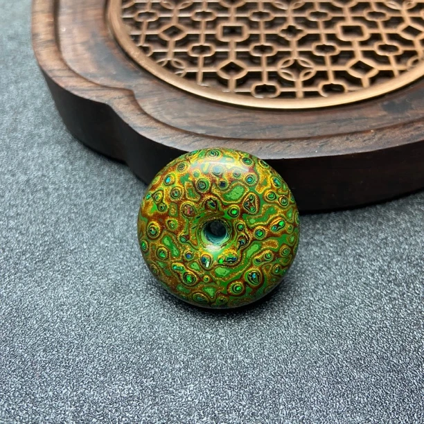 2.0、3.0大漆平安扣 可穿绳