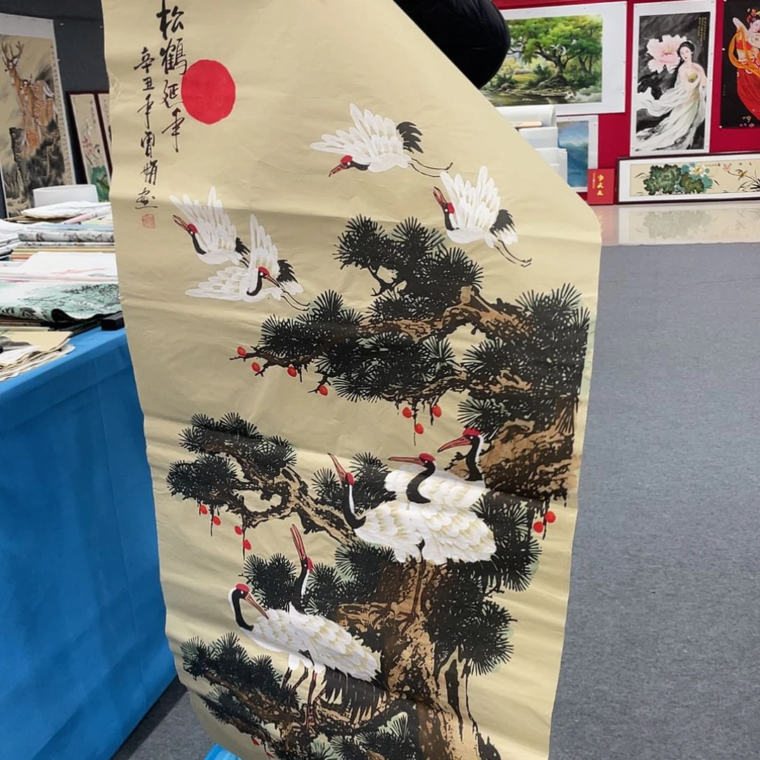国画今天上午国画作品展示