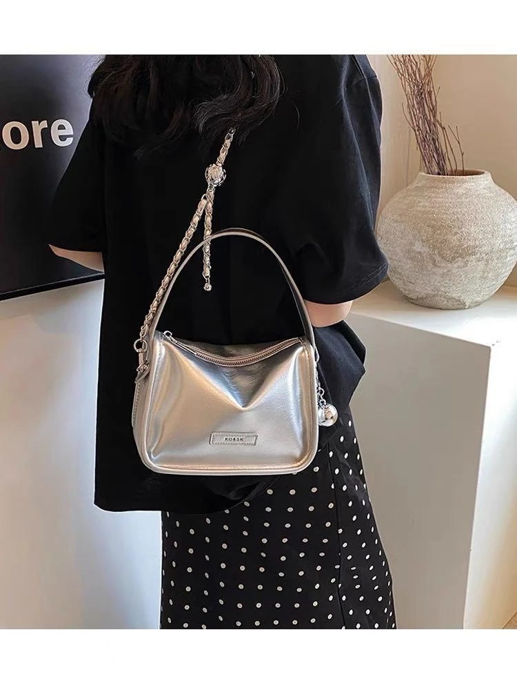 手提斜挎链条包包3586