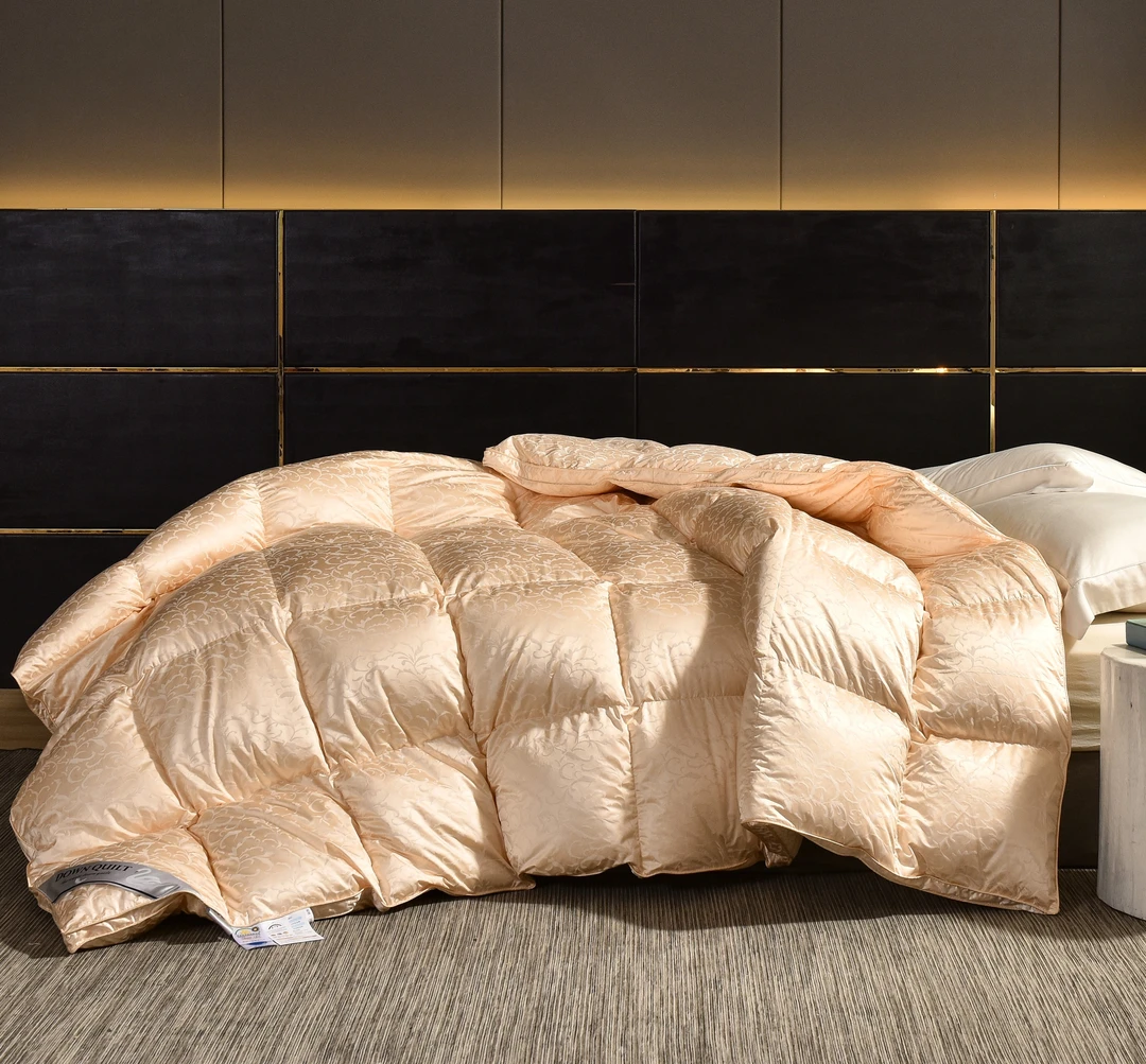 加厚甄丝提花98羽绒冬被