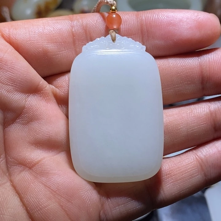 和田玉未镶嵌吊坠(不含链)