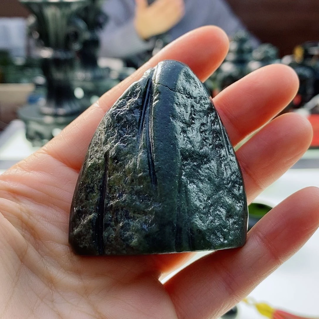 和田玉（青玉）把件未镶嵌