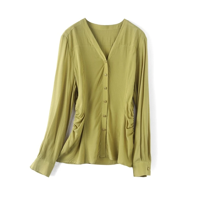 25924【米系列】百搭单排扣T恤231MZSY014