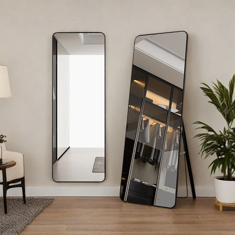 （得主播手稿）镜子全身镜不变形可移动壁挂全身式落地镜家用穿衣镜