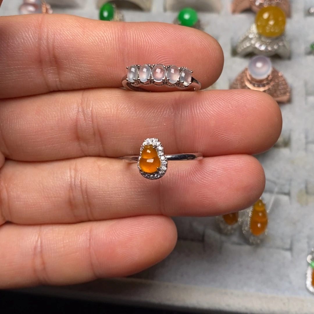 D***k翡翠银S925镶嵌戒指