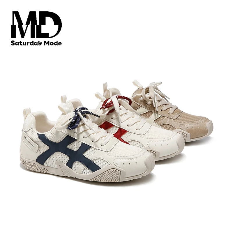 SATURDAYMODE【内增德迅】2025新款阿甘鞋舒适百搭透气真皮软底/魏