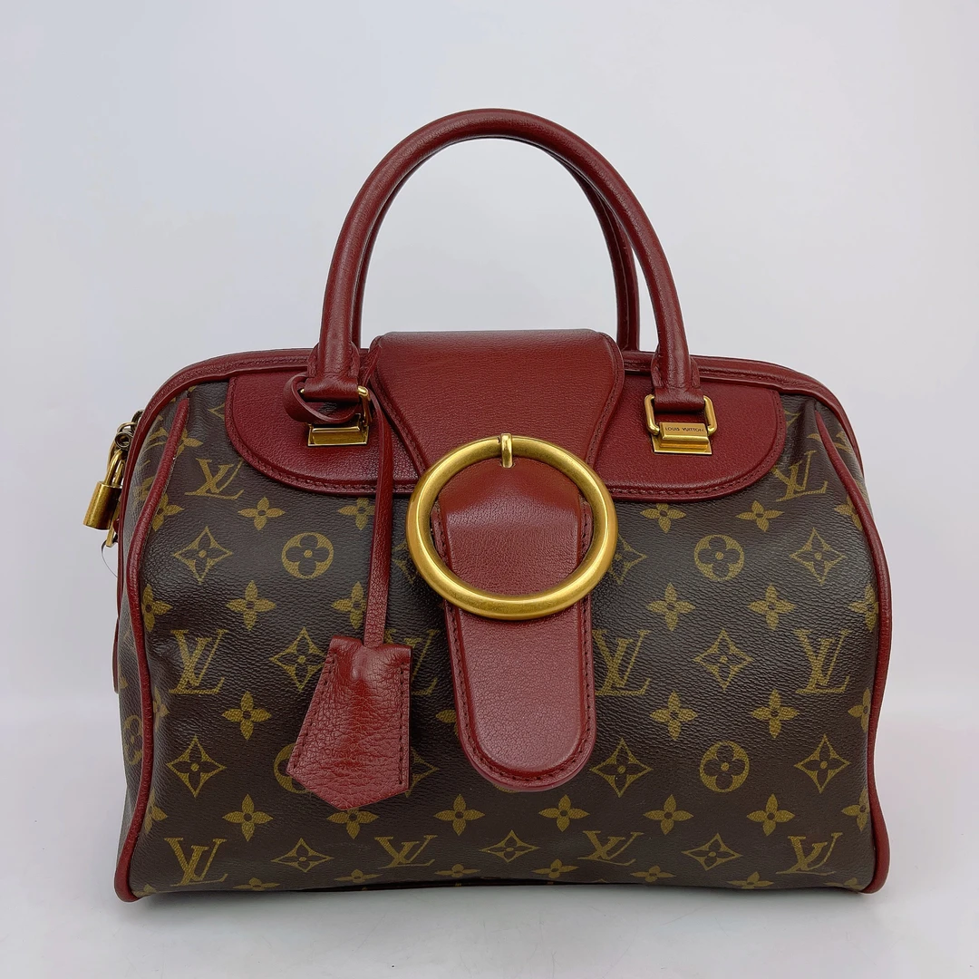 95新 LouisVuitton/路易威登 LV棕色手提包内标AR2172底长31 H828