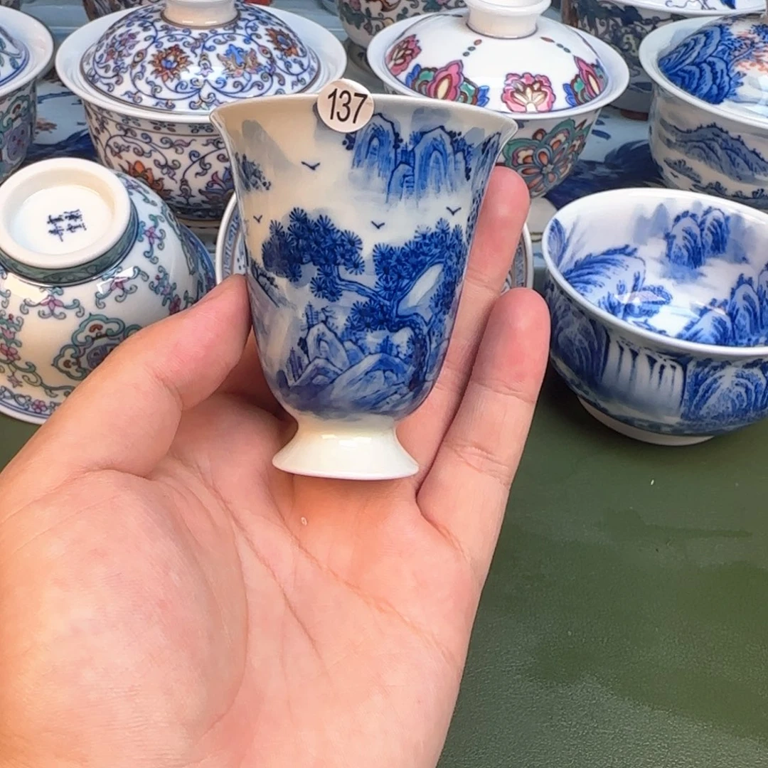 彦祖纯手工手绘茶具137