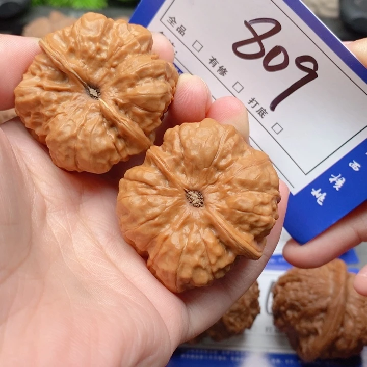 把件桃核空*39蛤蟆头809号牌