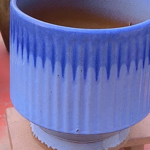 紫砂花盆口22高度22瑕疵