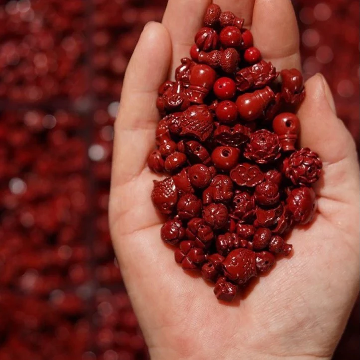 含辰砂工艺品含辰砂手工串珠diy紫砂首饰编织【多样性随机发货】