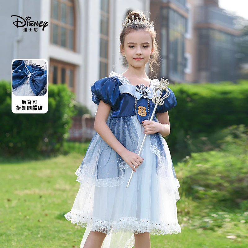 Disney/迪士尼公主裙夏季连衣裙2025年夏装女宝纱裙女童蝴蝶结