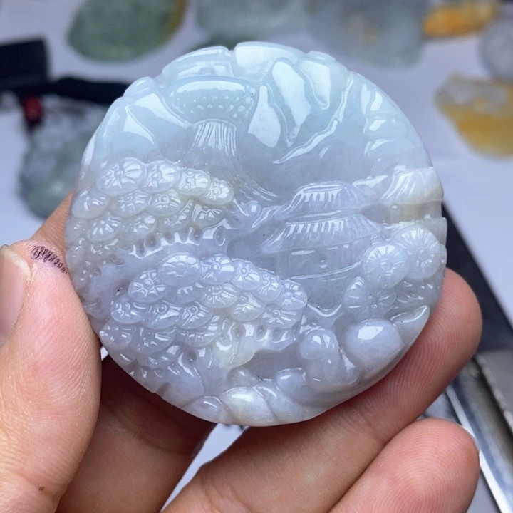 翡翠未镶嵌颈饰翡翠