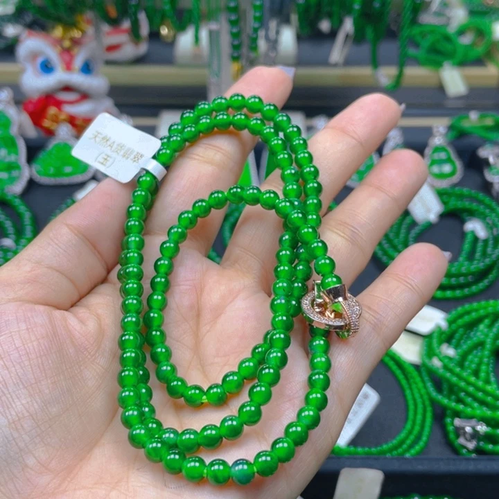 翡翠未镶嵌颈饰项链5