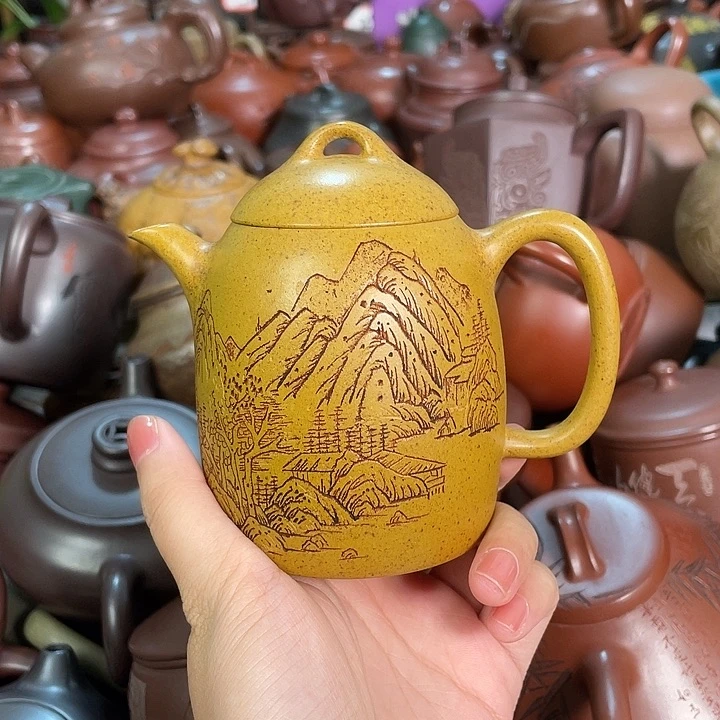 潮***娜茶壶紫砂紫砂宜兴紫砂壶微瑕