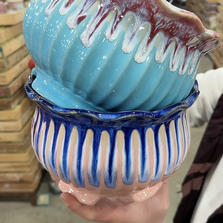 陶瓷陶瓷多肉植物花盆