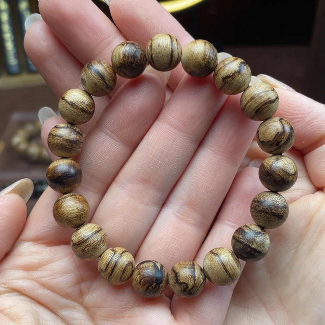 沉香手串天然野达拉干沉香1.0单圈