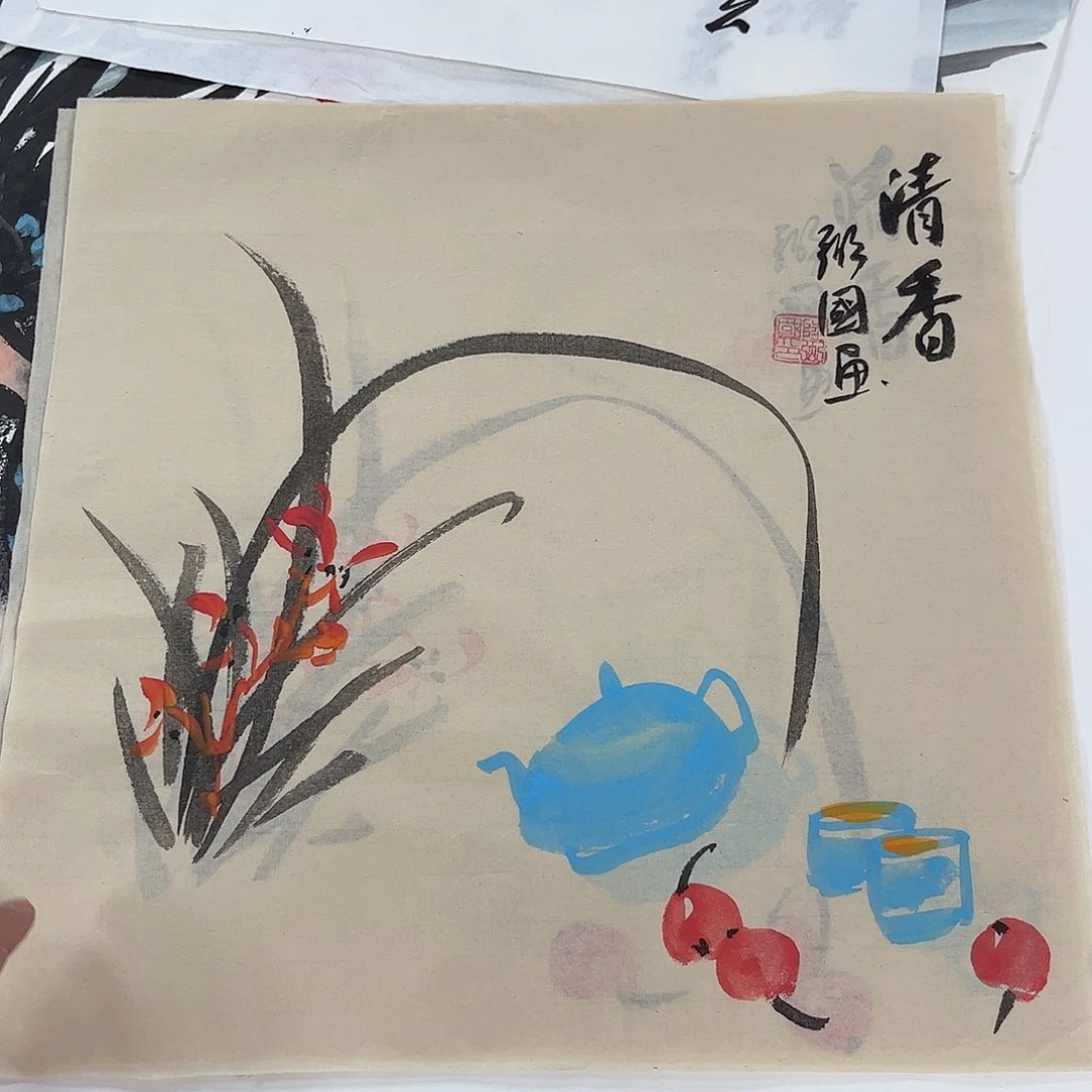 国画国画作品宣纸纯手绘