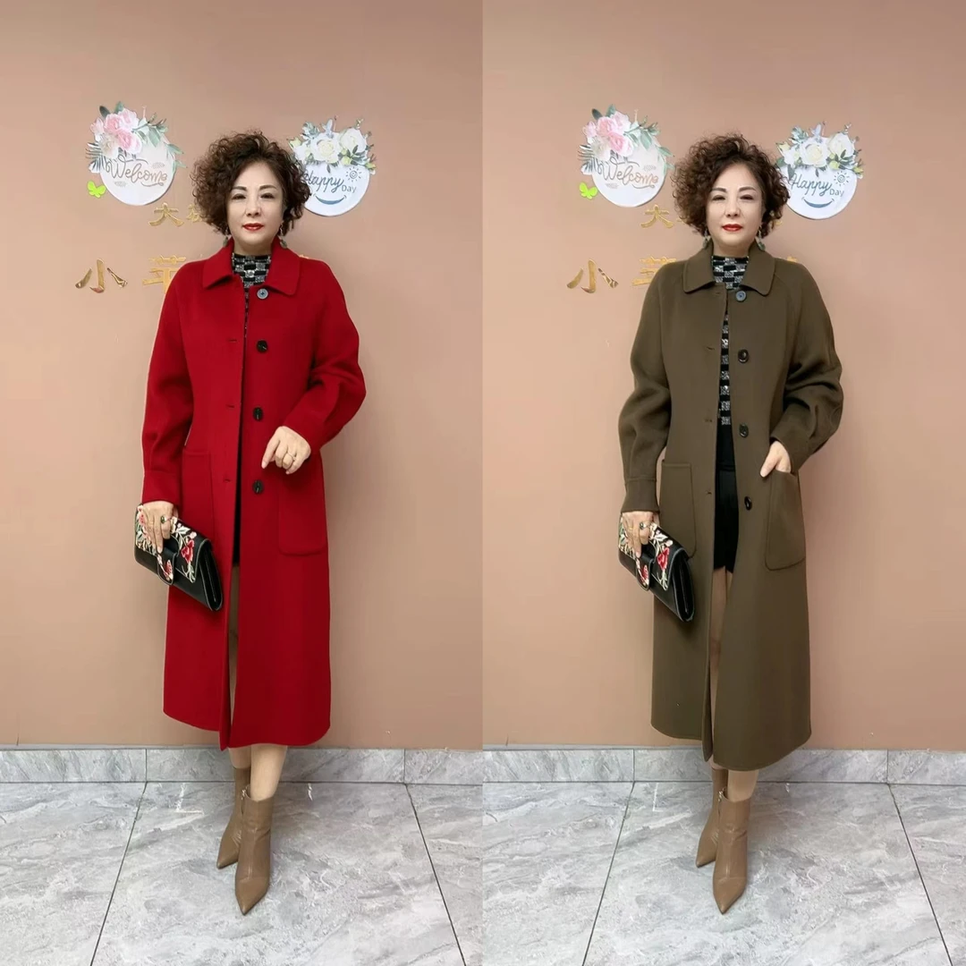 毛呢外套时尚洋气大衣显瘦秋冬款