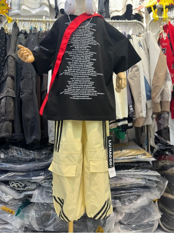 工装裤130-170尺码黄色黑色