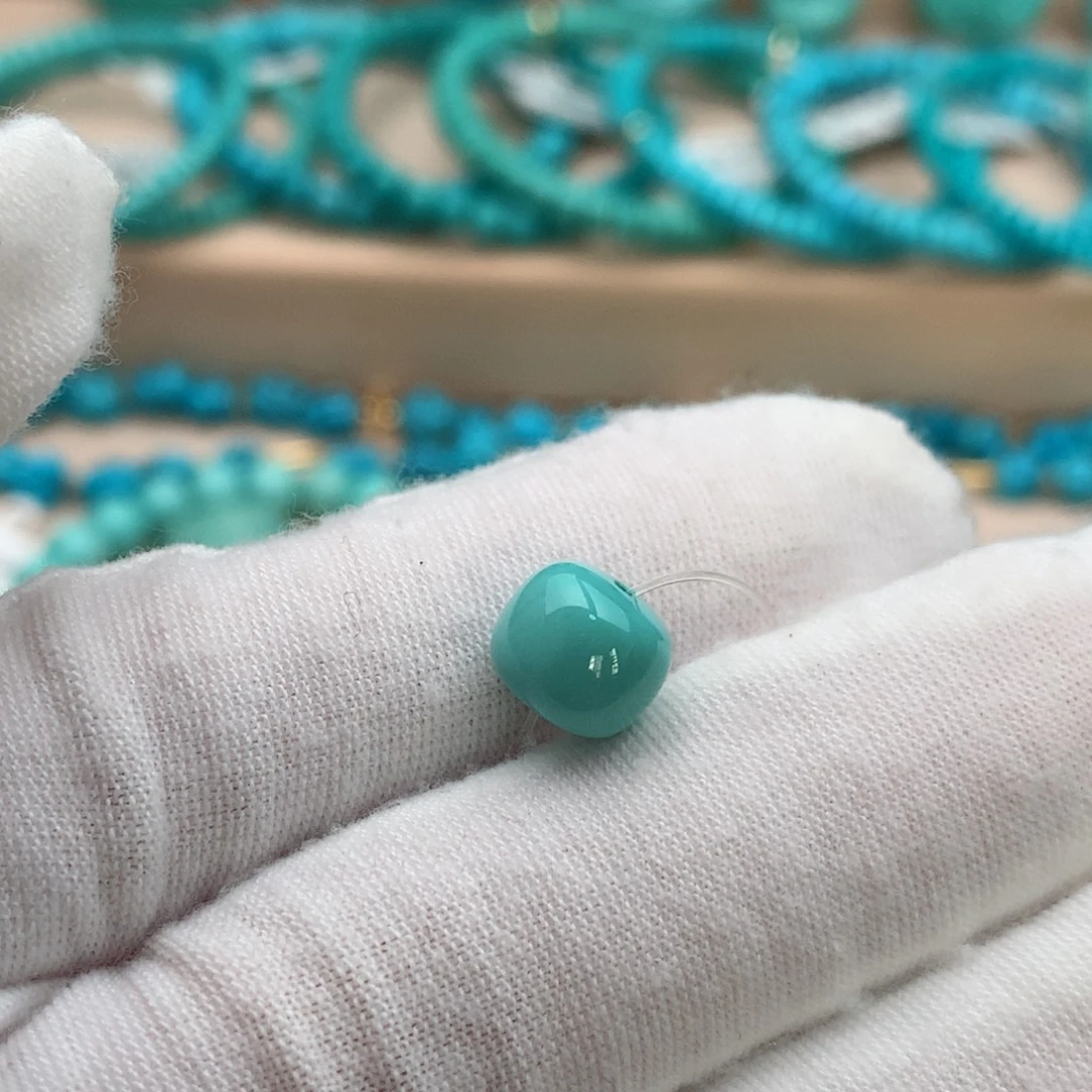 绿松石未镶嵌珠宝奇石8.8mm