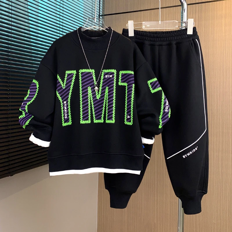 BCA 中大童 青少年春秋字母休闲运动套装DF-套装2499