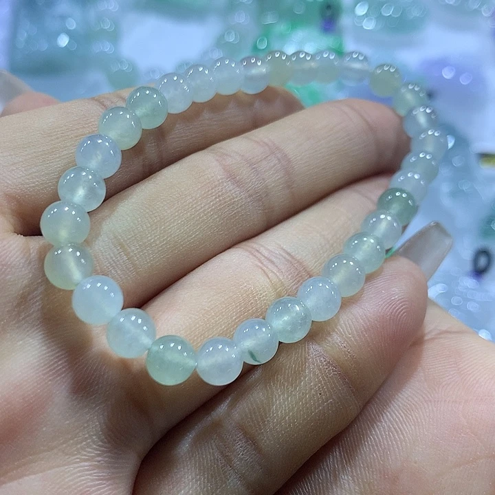 翡翠未镶嵌项链天然翡翠A货手串