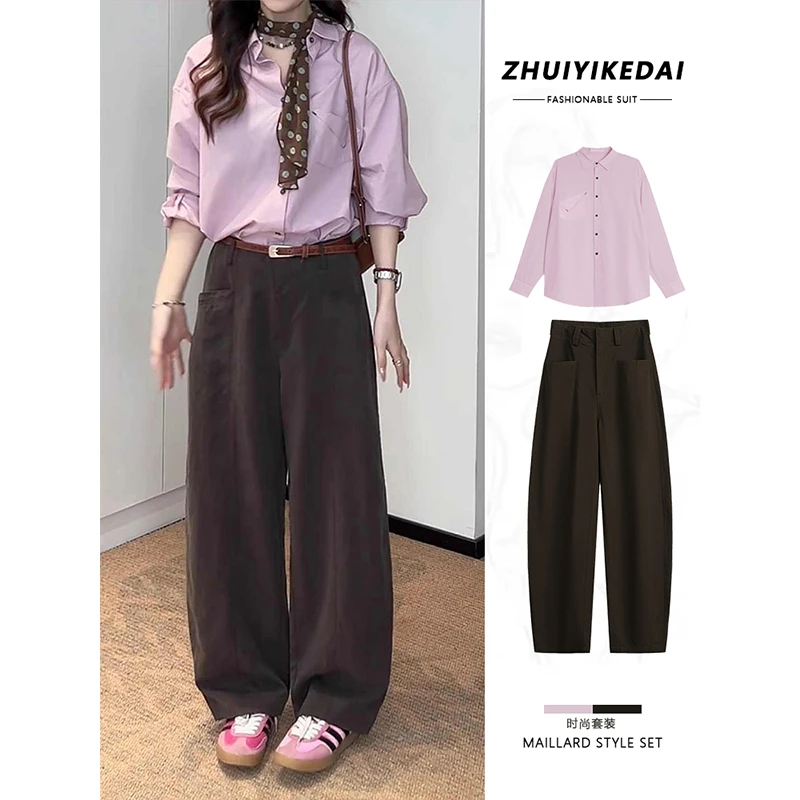 衬衫高级感轻奢减龄洋气小衫2025年开春新款粉色长袖防晒衬衣女装