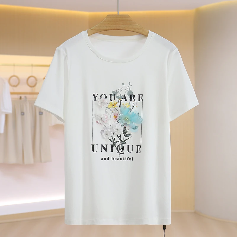 X450-伍莎服饰云仓百搭时尚新款T桖上衣夏季#XXH46X011