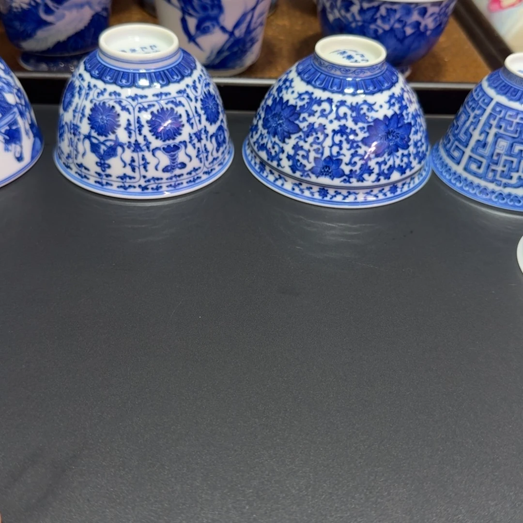 观***奶青花缠枝莲套住定做送两