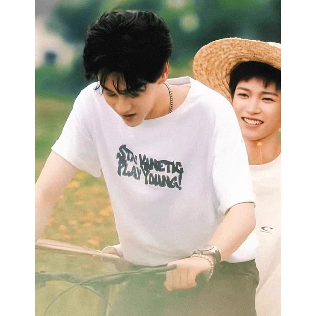 2025逆爱同款国潮美式青少年ins短袖t恤男女夏季宽松小众潮牌上衣