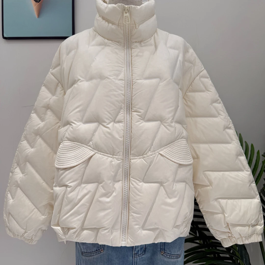 卓袖韩版厚款拉链短款冬款长袖宽松女装外套