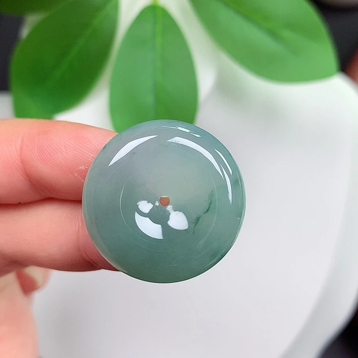 颈饰未镶嵌翡翠平安扣 24.3x6.0mm