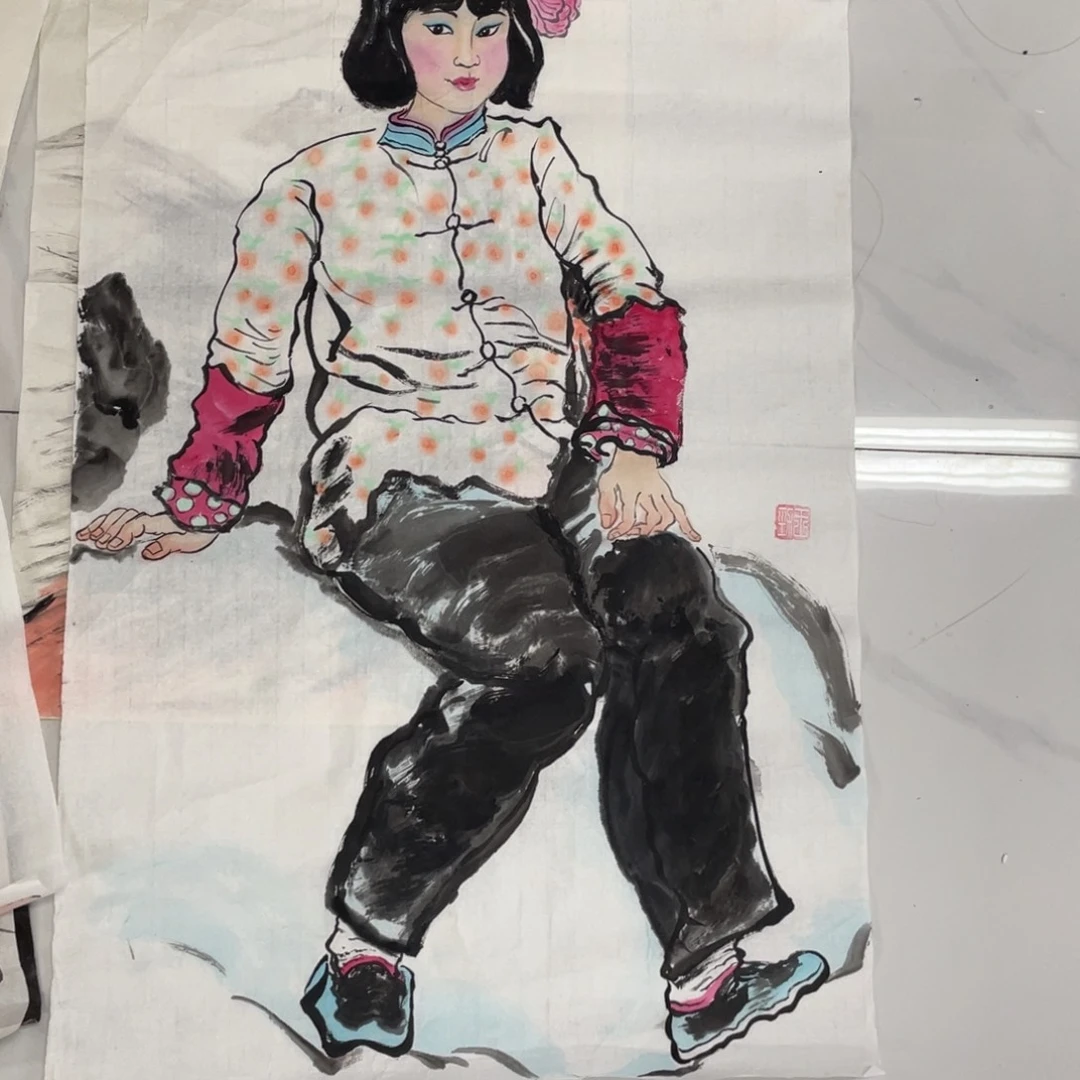 国画王劲老师绘画