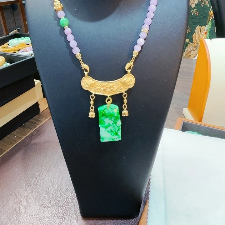 锂辉石项链未镶嵌项链