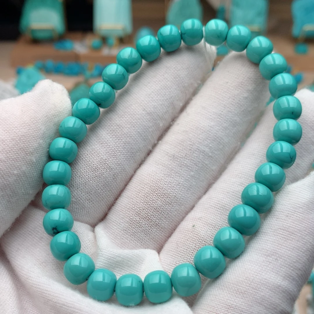 绿松石未镶嵌珠宝奇石7mm