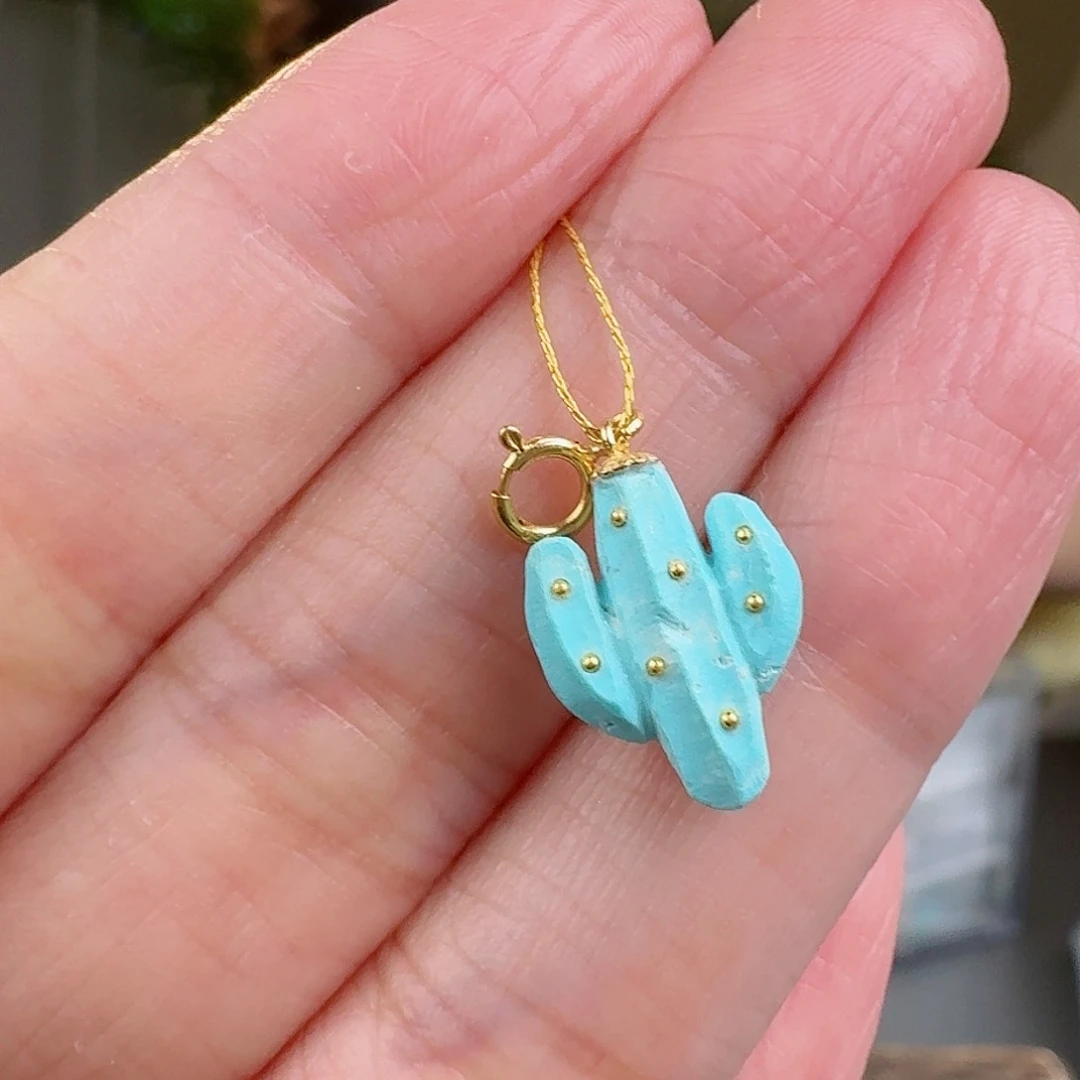 绿松石珠宝奇石18K金镶嵌