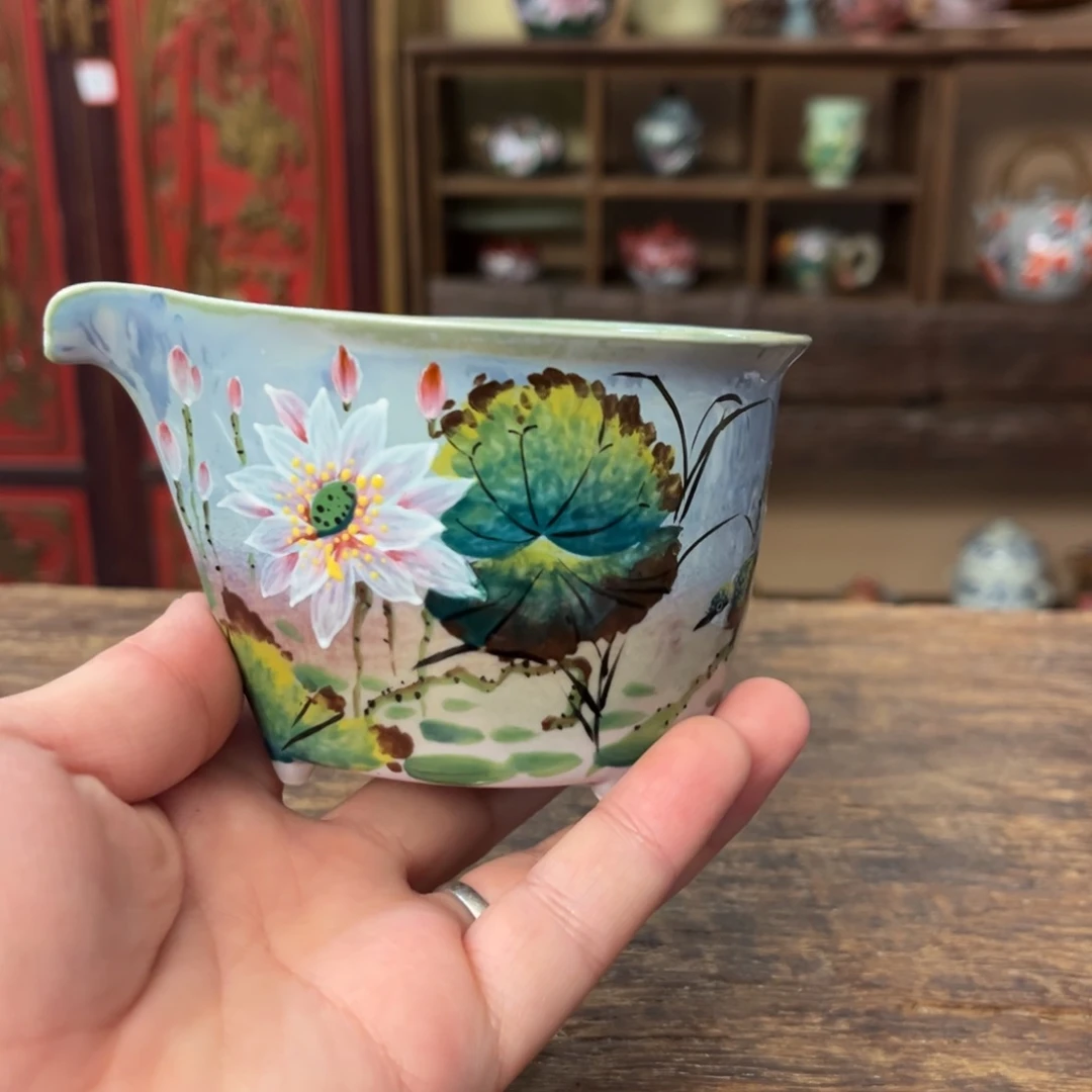 柴烧手工手绘陶瓷