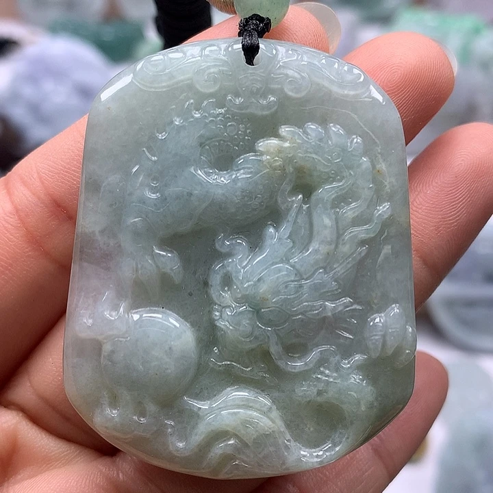 翡翠未镶嵌颈饰龙行天下福利