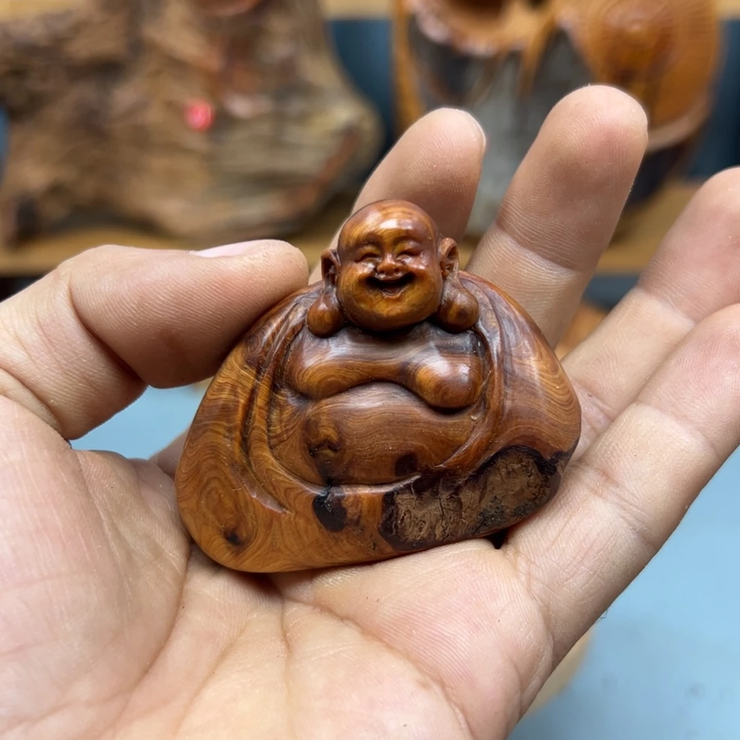 观***木崖柏木摆件手把件
