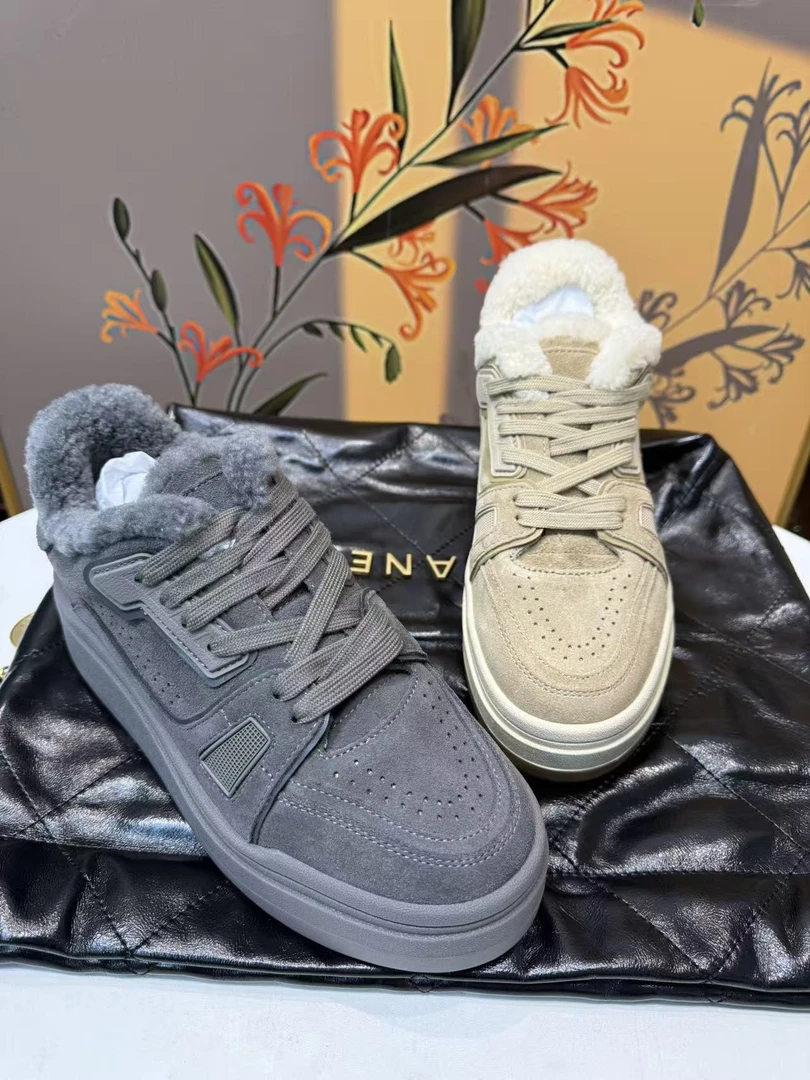 【丫丫女鞋】冬季低帮加绒保暖女鞋运动鞋百搭增高休闲板鞋休闲鞋鞋